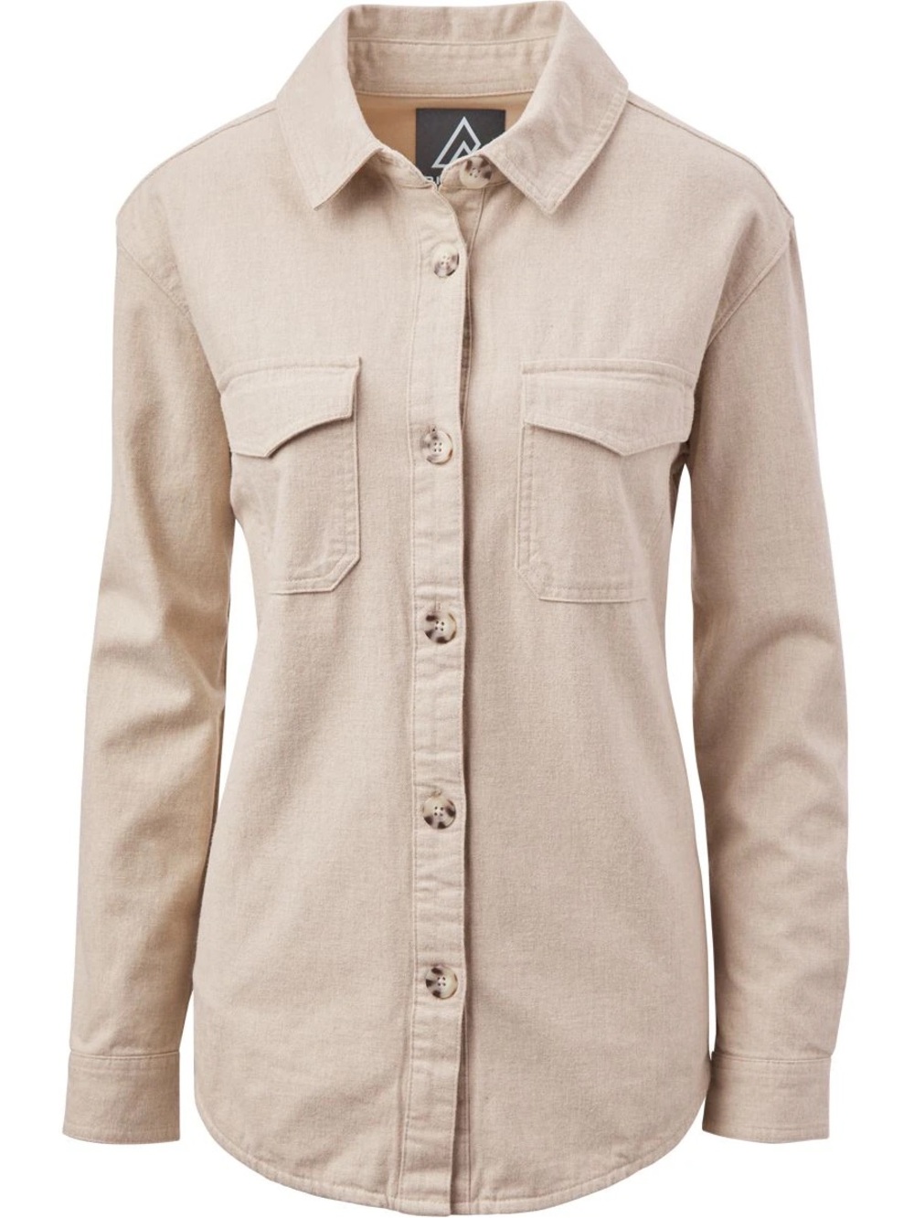 Women's Ripzone Beige lined Button-Up Shacket - Picture 2 of 7